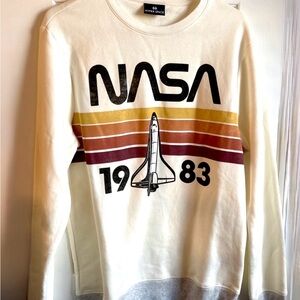 NASA Graphic Crewneck Sweater